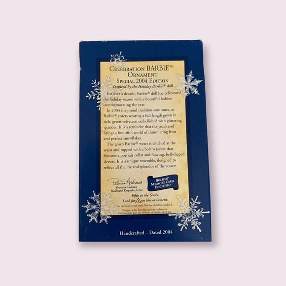 Hallmark Special 2004 Edition Celebration Barbie Ornament NIB - Picture 8 of 8